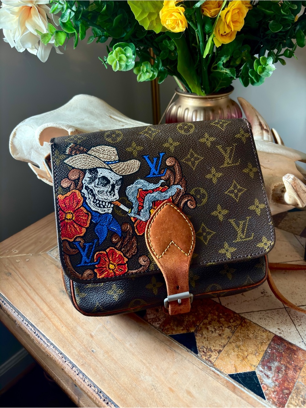 Louis Vuitton Vintage Louis Vuitton Cartouchiere MM One of a Kind!